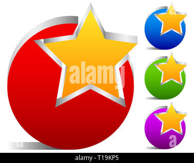 Star emblem Stock Photo