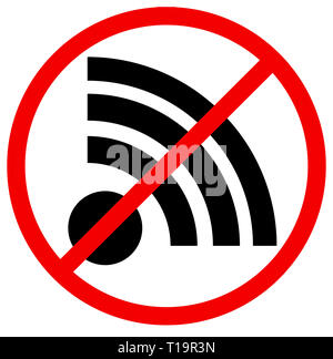 No signal, no connection vector sign. Stock Photo