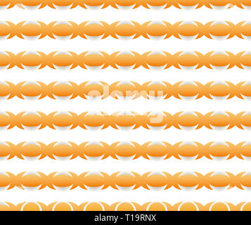 Simple pattern of oval shapes and circles Stock Photo