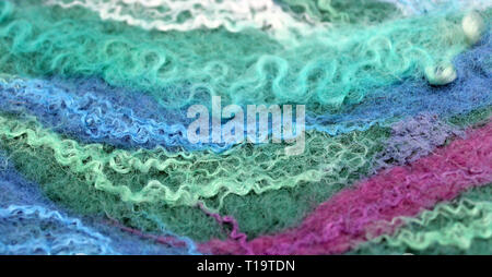 art color felt background texture, wool handmade textile Stock Photo