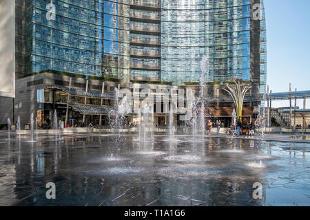 03/05/2019, Milan, Italy: Gae Aulenti square in the new business district of the city. Stock Photo