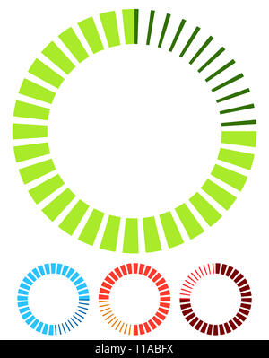 Preloader or buffer shapes, circular elements, symbols. User interface ...