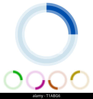 Preloader, circular shape. Segmented circle Stock Photo - Alamy