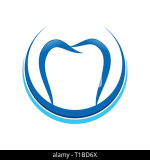 Dental Crescent Shape Vector Symbol Graphic Logo Design Template Stock Vector