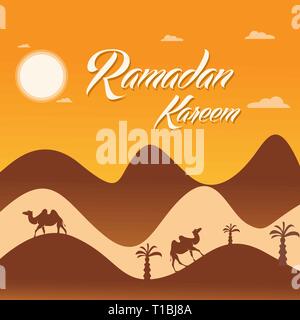 Ramadan Kareem illustration vector Stock Vector