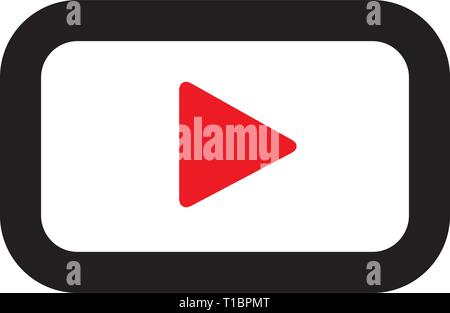 play button icon Stock Vector