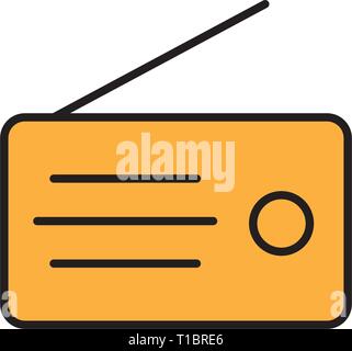 radio icon Stock Vector