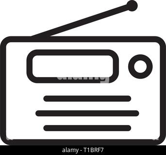 radio icon Stock Vector