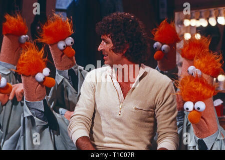 The Muppet Show, Fernsehserie, USA/Großbritannien 1976 - 1981, Comedyshow mit Beaker Puppen und Gaststar Mac Davis. Stock Photo