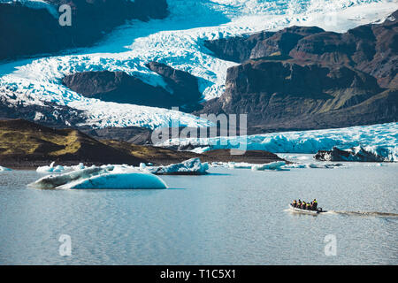 A beautiful glacier somewhere in breathtaking Iceland Stock Photo