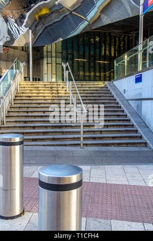 Steps and entrance to Grand Central Railway Station, Birmingham, UK Stock Photo