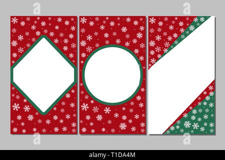 Editable Stories templates - xmas set. Streaming. Creative people collection. Vector illustration. Christmas and New Year theme. Hand-drawn snowflakes Stock Vector