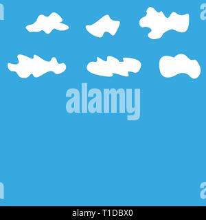 clouds in the sky Stock Vector