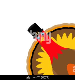 Turkey Pilgrimin on Thanksgiving Day Stock Vector