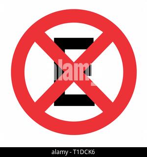 No Stop and Parking sign illustration Stock Vector