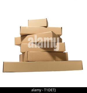 Stack of cardboard boxes Stock Photo