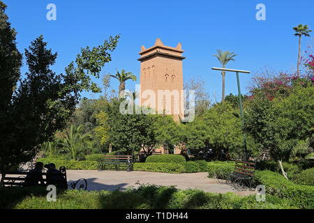 Jnane El Harti (Harti Garden), New City, Marrakesh, Marrakesh-Safi region, Morocco, north Africa Stock Photo