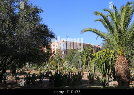 Jnane El Harti (Harti Garden), New City, Marrakesh, Marrakesh-Safi region, Morocco, north Africa Stock Photo