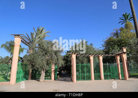 Jnane El Harti (Harti Garden), New City, Marrakesh, Marrakesh-Safi region, Morocco, north Africa Stock Photo