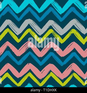 Hand drawn ethnic pattern. Seamless background. Vector illustration Stock Vector