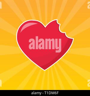 love hurt concept symbol vector illustration Stock Vector