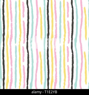 Seamless pattern with colorful strips. Vector illustration for your design Stock Vector