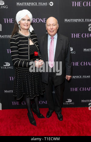 New York, United States. 25th Mar, 2019. New York, NY - March 25, 2019: Emma Joy Kitchener, Julian Fellowes attend New York premiere of The Chaperone hosted by PBS and Masterpiece Films at Museum of Modern Art Credit: lev radin/Alamy Live News Stock Photo