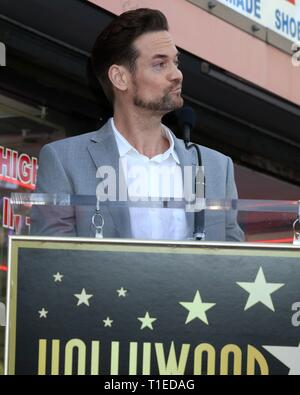Los Angeles, CA, USA. 25th Mar, 2019. Shane West at the induction ceremony for Star on the Hollywood Walk of Fame for Mandy Moore, Hollywood Boulevard, Los Angeles, CA March 25, 2019. Credit: Priscilla Grant/Everett Collection/Alamy Live News Stock Photo