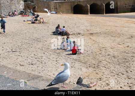 St Ives, Cornwall, UK. 26th December 2019. The Annual St Ives charity ...