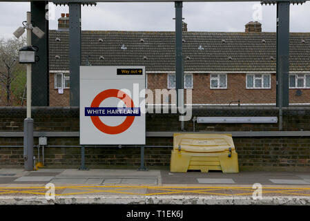 White Hart Lane station London Stock Photo