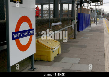 White Hart Lane station London Stock Photo