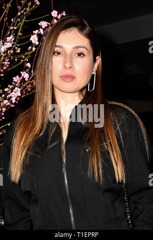 London, UK. 26th Mar 2019. Marina Yaroslavska attend Travel bag brand hosts the launch of its exclusive luxury collection of handbags in collaboration with model and designer Anastasiia Masiutkina D'Ambrosio Credit: Picture Capital/Alamy Live News Stock Photo