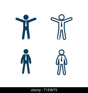 Leadership icon in flat style Teamwork symbol Stock Vector Image & Art ...
