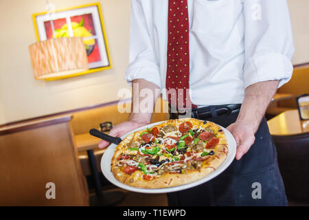 Miami Florida,Coral Gables,Coral Way,Miracle Mile,California Pizza Kitchen,pizzeria,restaurant restaurants food dining cafe cafes,chain,consumer brand Stock Photo