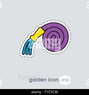 Garden Hose flat vector icon isolated, garden, eps 10 Stock Vector