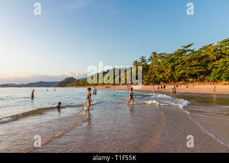 A typical beach scene in Ao Nang in Thailand Stock Photo