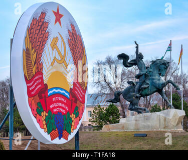Alexander Suvorov statue in Suvorov Square, Tiraspol, Transnistria ...