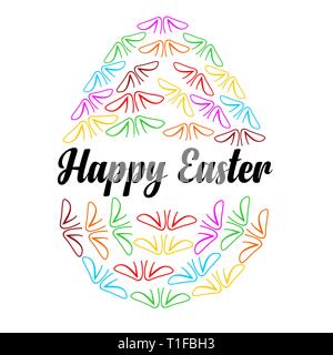 happy Easter vector. design for holiday greeting card and invitation of the happy Easter day Stock Vector