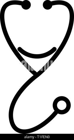 Stethoscope Icon Vector Stock Vector