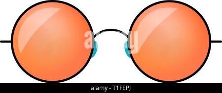Hipster sunglasses vector illustration. Abstract gradient glass mirrors Stock Vector