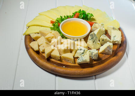 Delicious cheese on the table Stock Photo