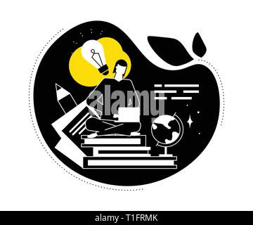 Copywriting concept - flat design style vector illustration Stock Vector