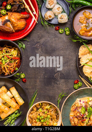 Chinese food background Stock Photo