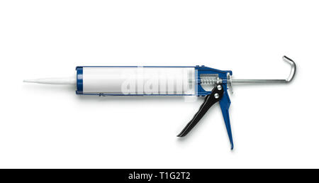Silicone glue gun, isolated on white Stock Photo by ©gereti@yahoo