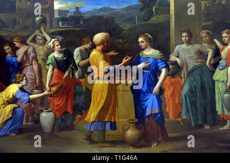 Eliezer and Rebecca – painted for Pointel (1648) Nicolas Poussin 1594-1665 France French Stock Photo