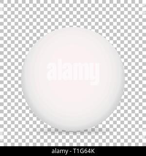 3d ball with shadow on white background Stock Vector