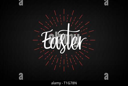 Easter day. Good friday. Celebration day. Happy Easter day. - vector Stock Vector