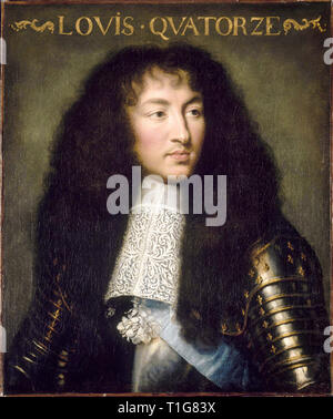 Louis XIV, King of France and Navarre (1638-1715), portrait painting, Charles Le Brun, c. 1662 Stock Photo