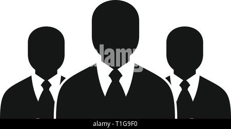 Business group icon. Simple illustration of business group vector icon for web design isolated on white background Stock Vector