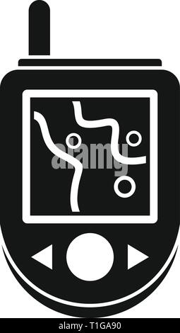 Gps device icon. Simple illustration of gps device vector icon for web design isolated on white background Stock Vector